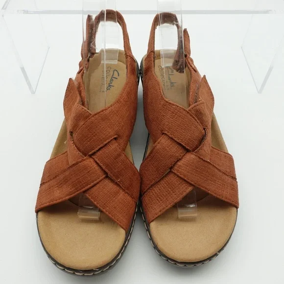 Clarks Women's Sandals in Rust Brown - Picture 5 of 10